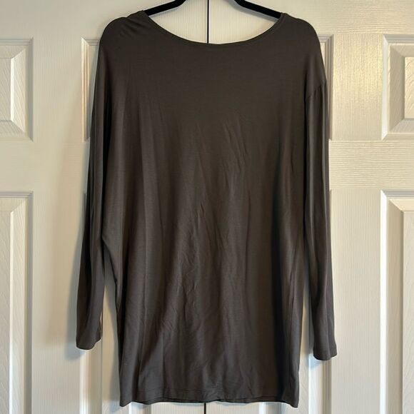 Vince Women’s Slate Long Sleeve Long Top - Picture 1 of 9